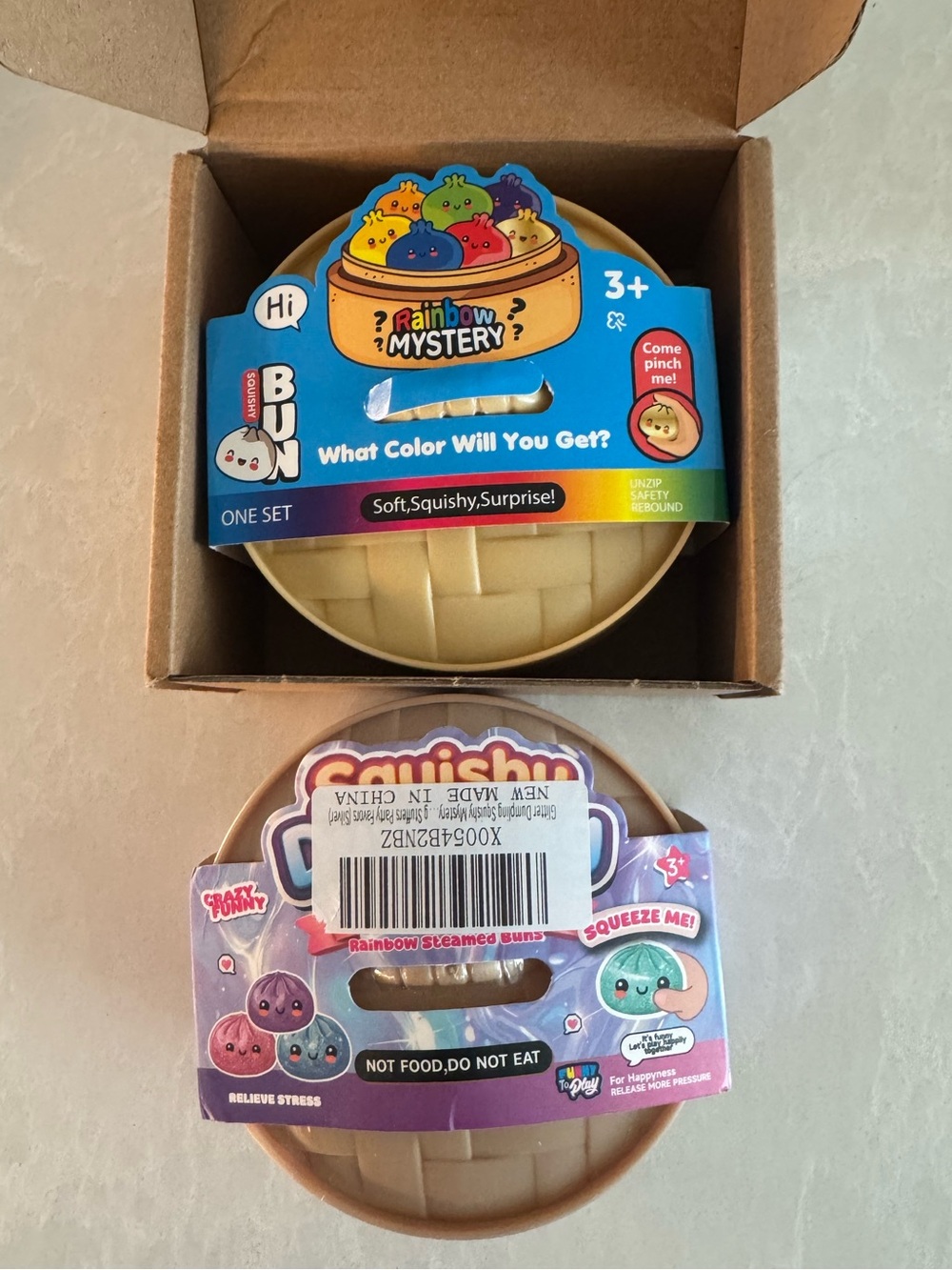 Two New Dumpling Squishy Toys